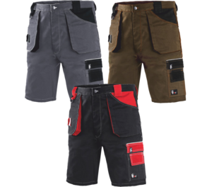 Kraťasy DAVID červeno-černé