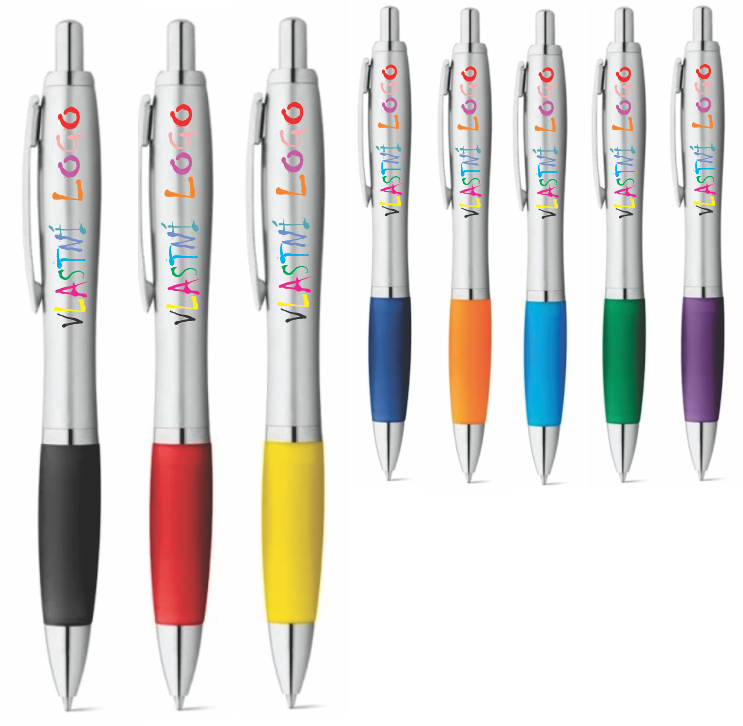 Kuličkové pero s kovovým klipem SWING s vlastním potiskem