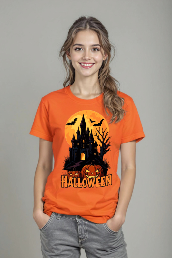 Potisk strašidelný hrad