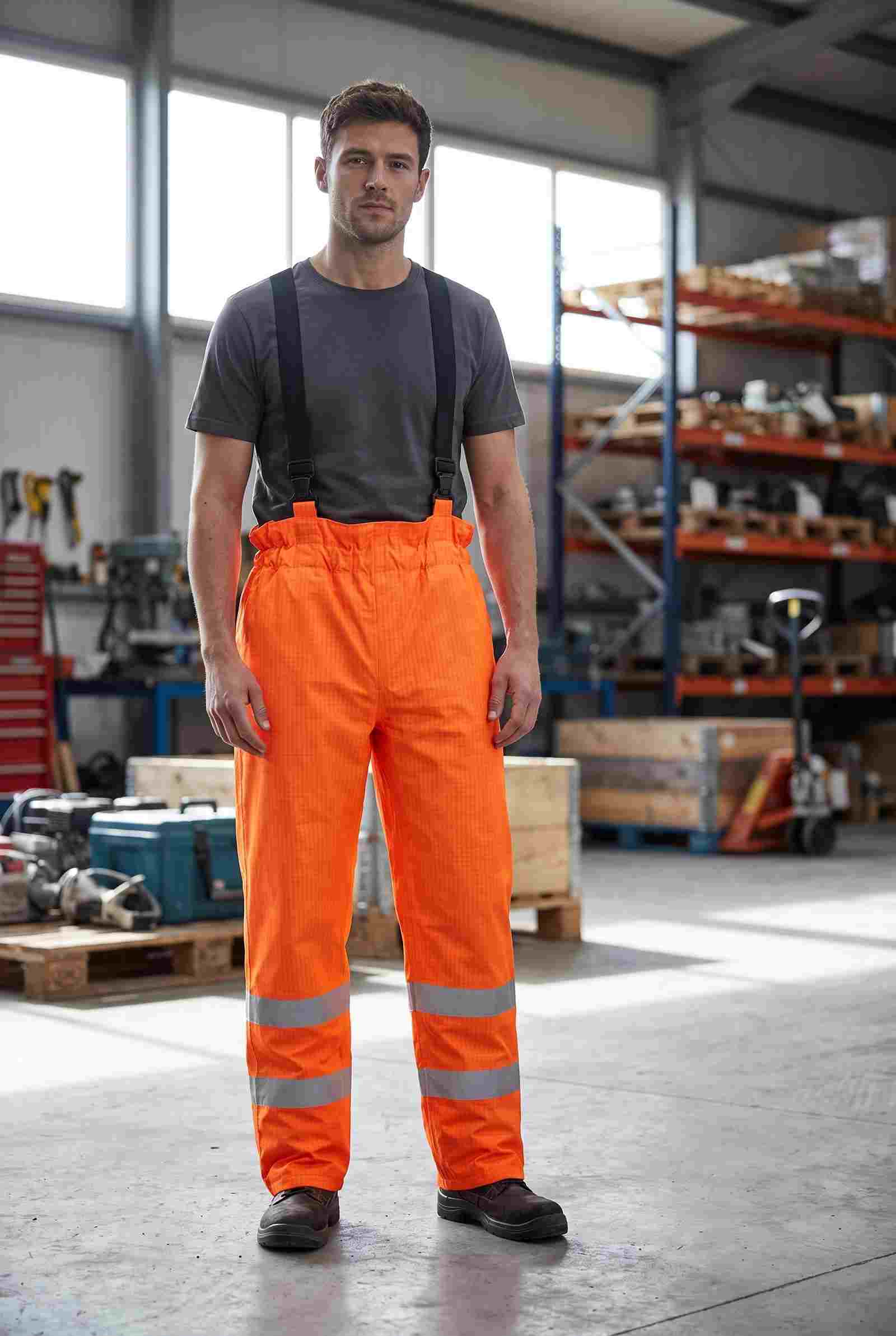 Kalhoty Hi-Vis zateplené, antistatické a nehořlavé