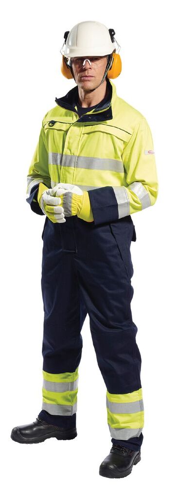 Nehořlavá reflexní kombinéza 