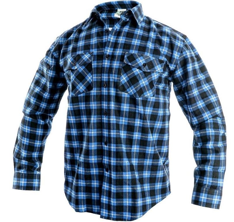 Košile flanelová TOM modrá 