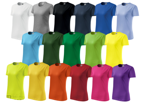 Tričko dámské barevné CLASSIC NEW1