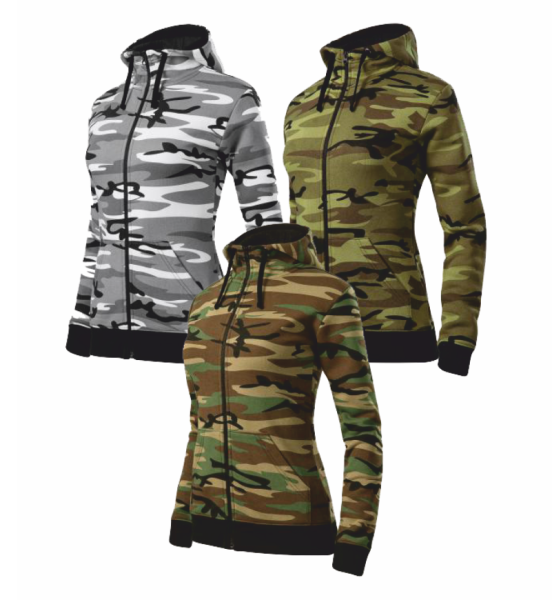 Mikina dámská CAMO ZIPPER3