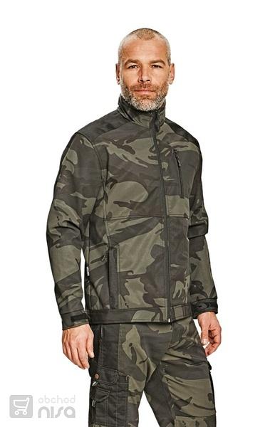 Maskáčová softshelová bunda0