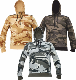 Maskáčová mikina CRAMBE HOODIE0