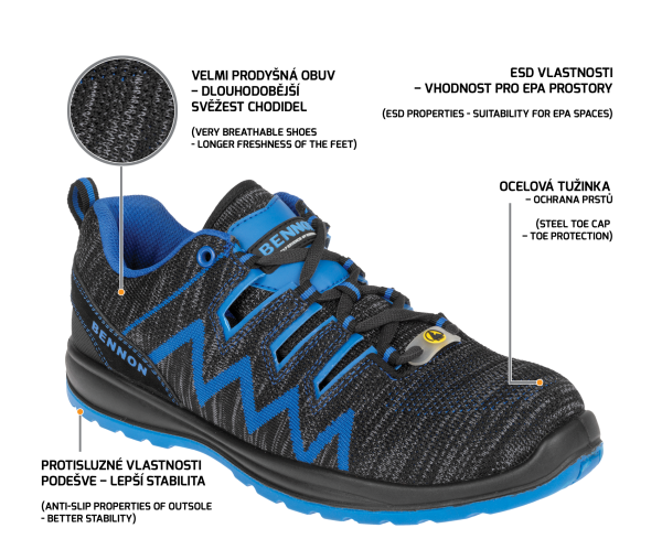 BNN KNITTER S1 ESD SANDAL1