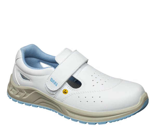 Bílí pracovní sandál ESD0