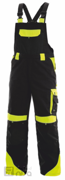 Zateplené pracovní kalhoty laclové Sirius0