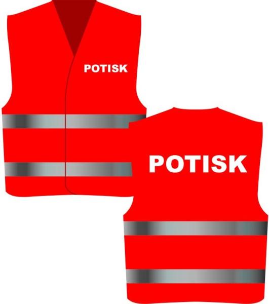 Reflexní vesta s POTISKEM10