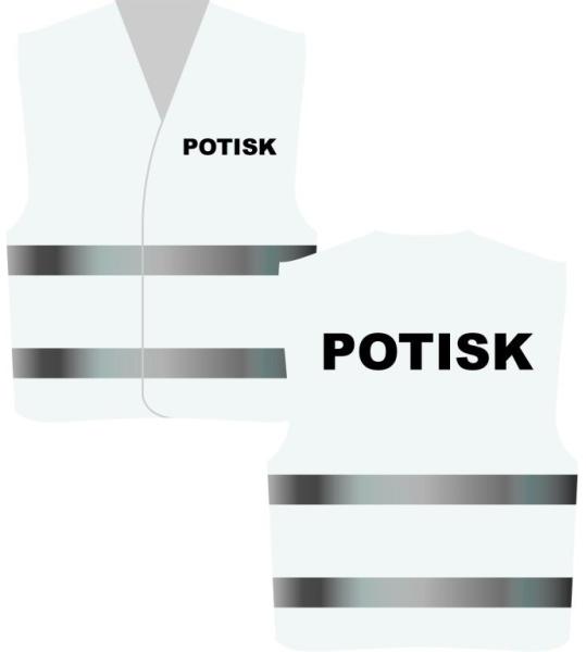 Reflexní vesta s POTISKEM17
