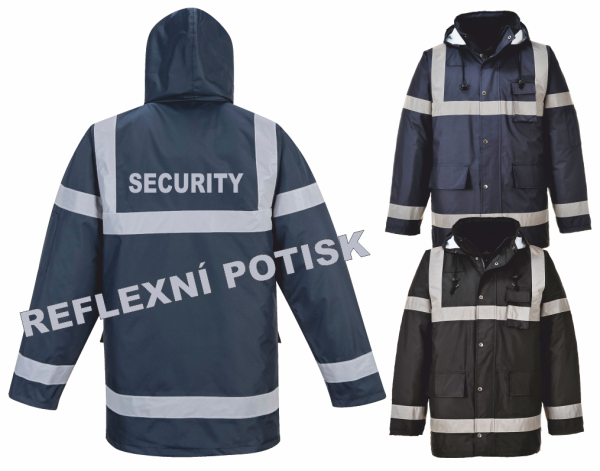 ON-DESIGN Bunda s reflexním potiskem SECURITY0