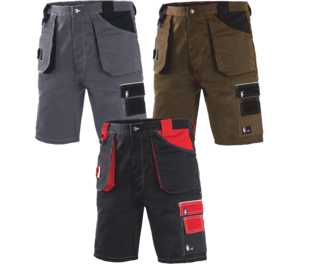 Kraťasy DAVID červeno-černé0