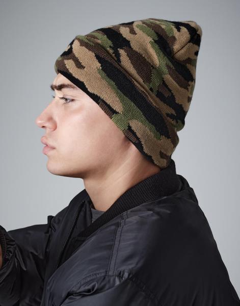 Beechfield Zimní čepice Camo Cuffed Beanie0