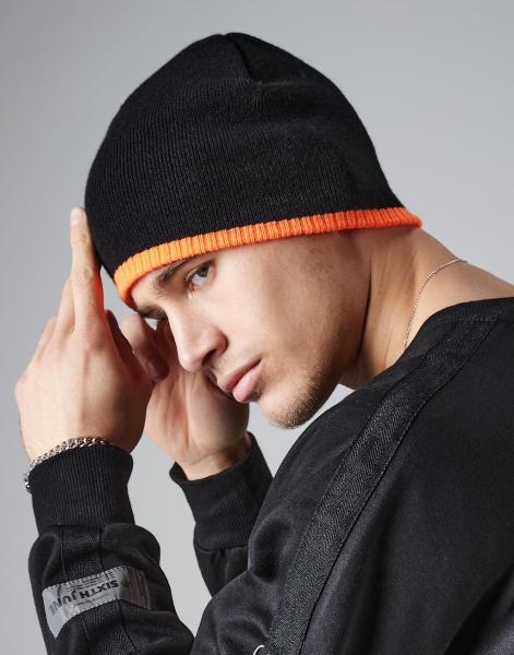 Beechfield Dvoubarevná zimní čepice Beanie0