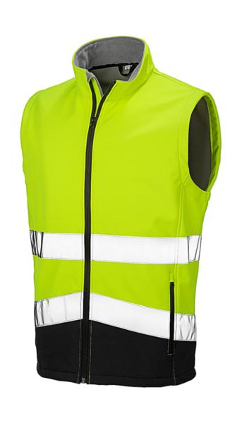 Result Safe-Guard Potisknutelná reflexní Safety Softshell vesta1