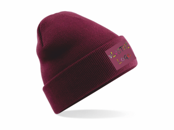 Originální zimní čepice s potisknutelnou nášivkou10