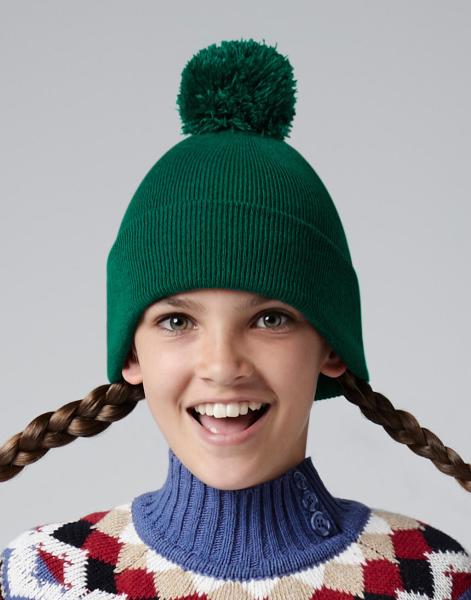 Dětská originální čepice s bambulí9