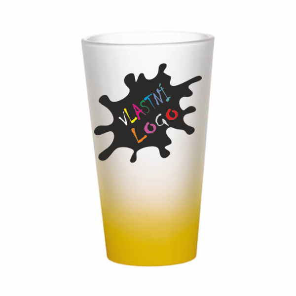 Velká matná latte sklenice s vlastním potiskem7