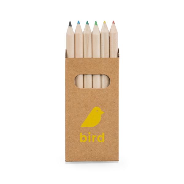 Sada 6 pastelek v krabičce BIRD1