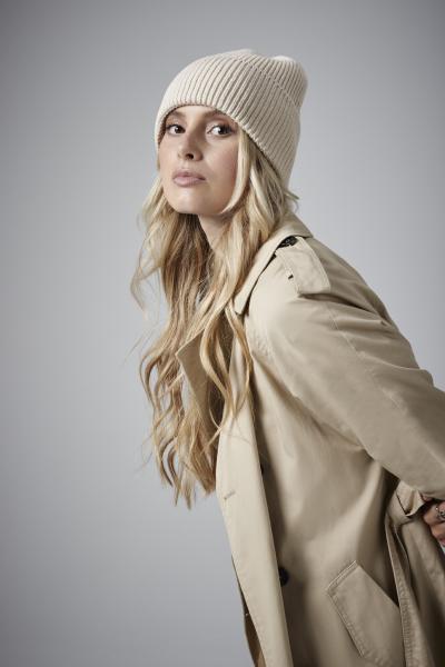 Dlouhá pletená čepice s manžetou B384R0