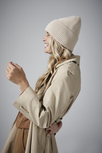 Dlouhá pletená čepice s manžetou B384R5