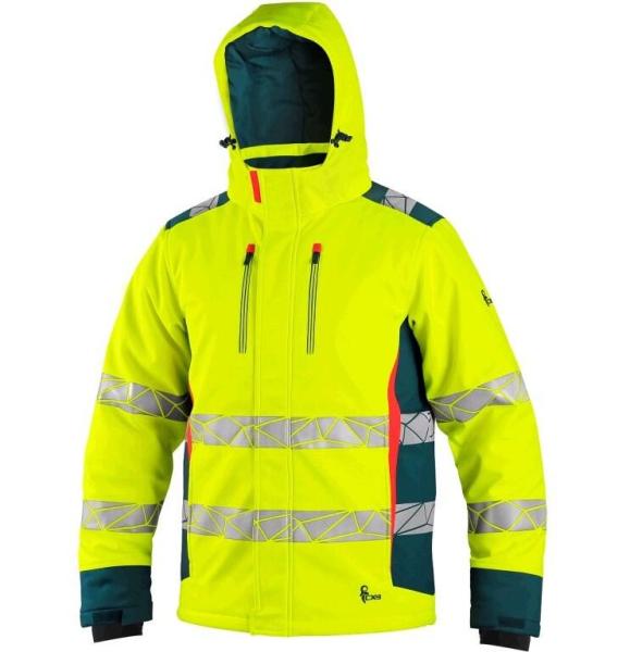 Zimní pánská výstražná softshellová bunda BEDFORD0