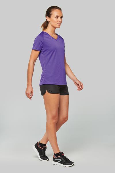 Dámské sportovní tričko s výstřihem do V PA4777