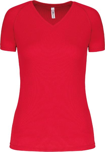 Dámské sportovní tričko s výstřihem do V PA47716