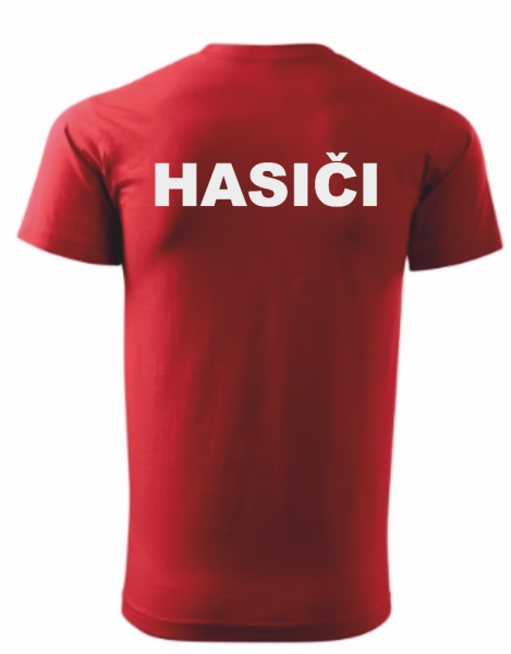 Červené pánské triko pro hasiče5