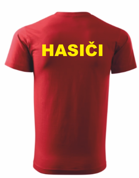 Červené pánské triko pro hasiče2