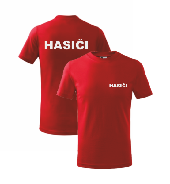 Červené dětské triko pro hasiče1