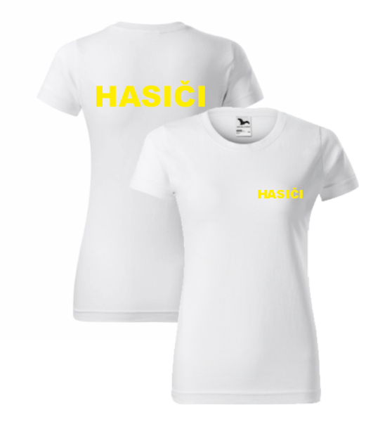 Bílé dámské triko pro hasiče4