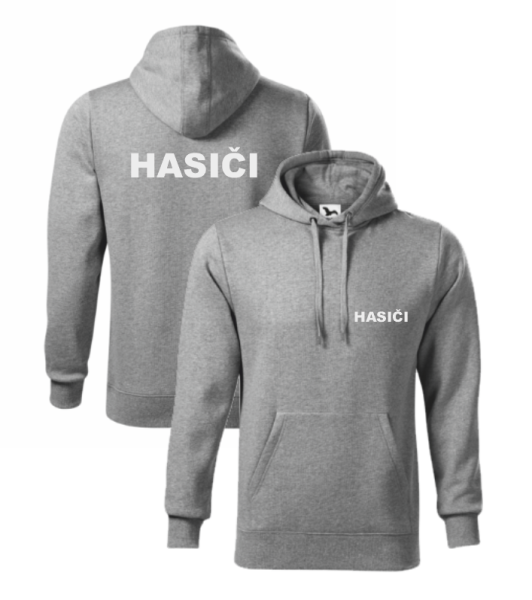 Šedá pánská mikina pro hasiče5