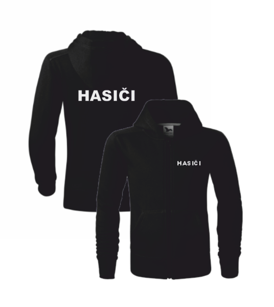 Černá dětská mikina pro hasiče3