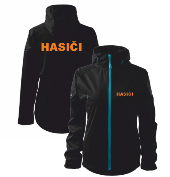 Černá dámská bunda pro hasiče3