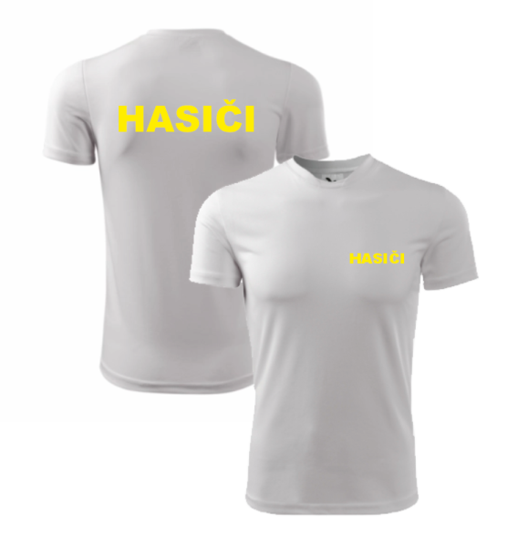  Bílé pánské sportovní triko pro hasiče5