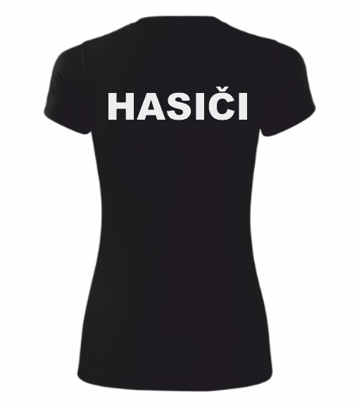 Černé dámské sportovní triko pro hasiče6