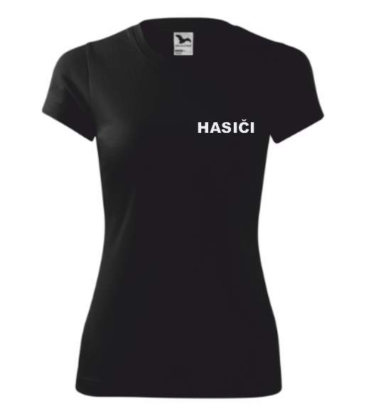 Černé dámské sportovní triko pro hasiče5