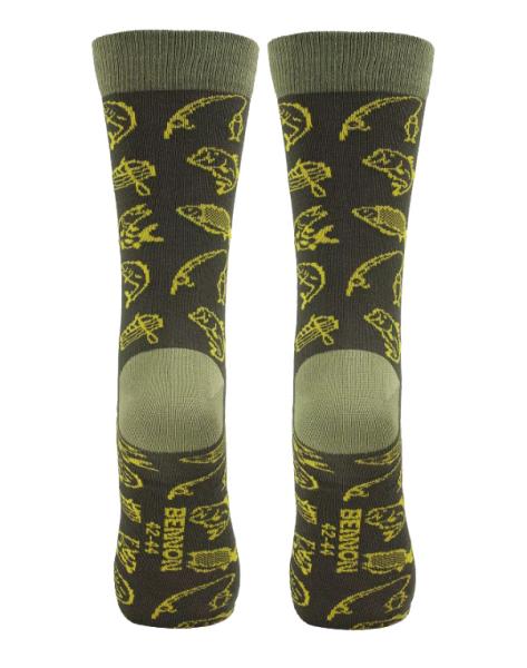  Ponožky BENNON BENNONKY Fish Socks green2