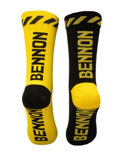 BENNON BENNONKY Black/Yellow Socks3