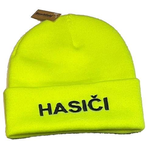 Zimní čepice s výšivkou Hasiči2