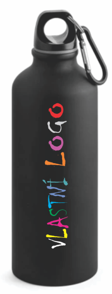 Hliníková láhev s karabinou COLLINA s vlastním potiskem0