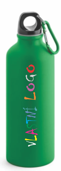 Hliníková láhev s karabinou COLLINA s vlastním potiskem3