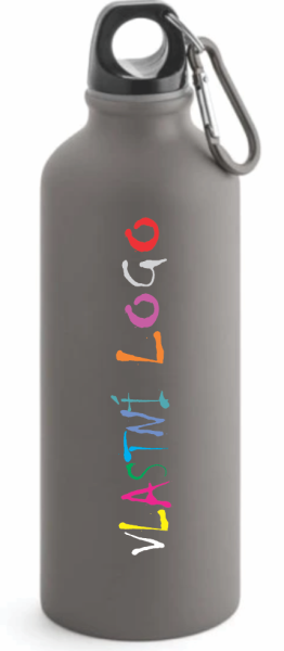 Hliníková láhev s karabinou COLLINA s vlastním potiskem4