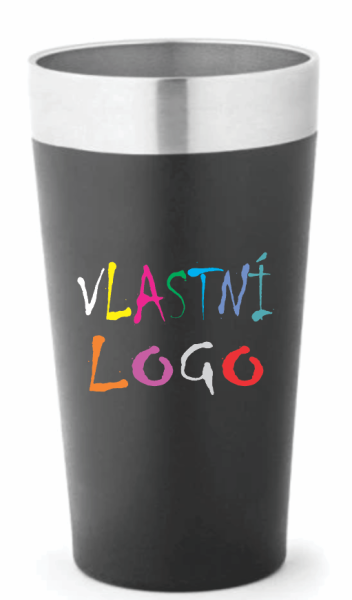 Cestovní hrnek z nerezové oceli GRACE s potiskem0