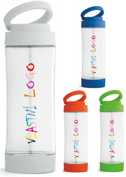 Skleněná sportovní láhev s PP uzávěrem QUINTANA s potiskem1