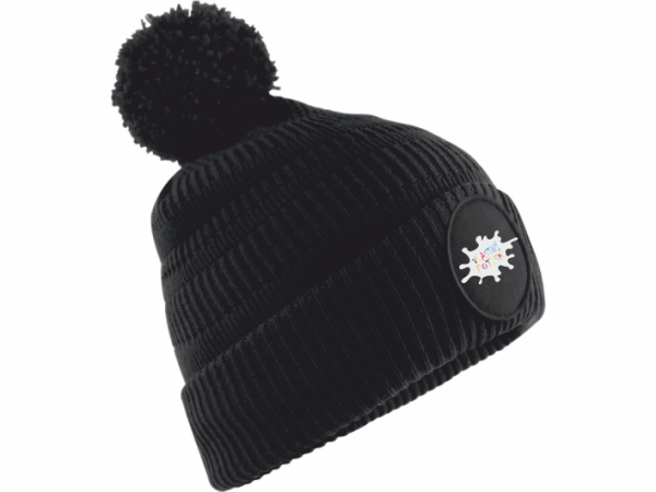  Kvalitní Zimní čepice s bambulí a vlastním potiskem0