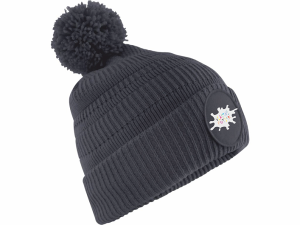  Kvalitní Zimní čepice s bambulí a vlastním potiskem3