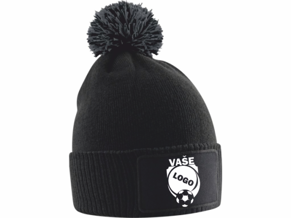 Dětská zimní klubová čepice s bambulí0